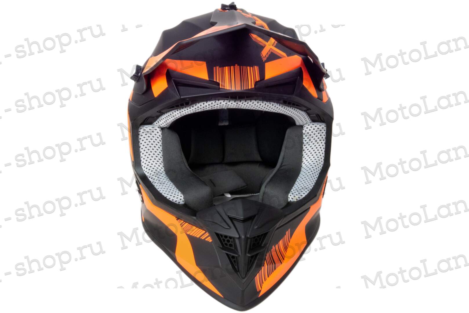 Шлем мото кроссовый GTX 633 №5 (L) BLACK/FLUO ORANGE