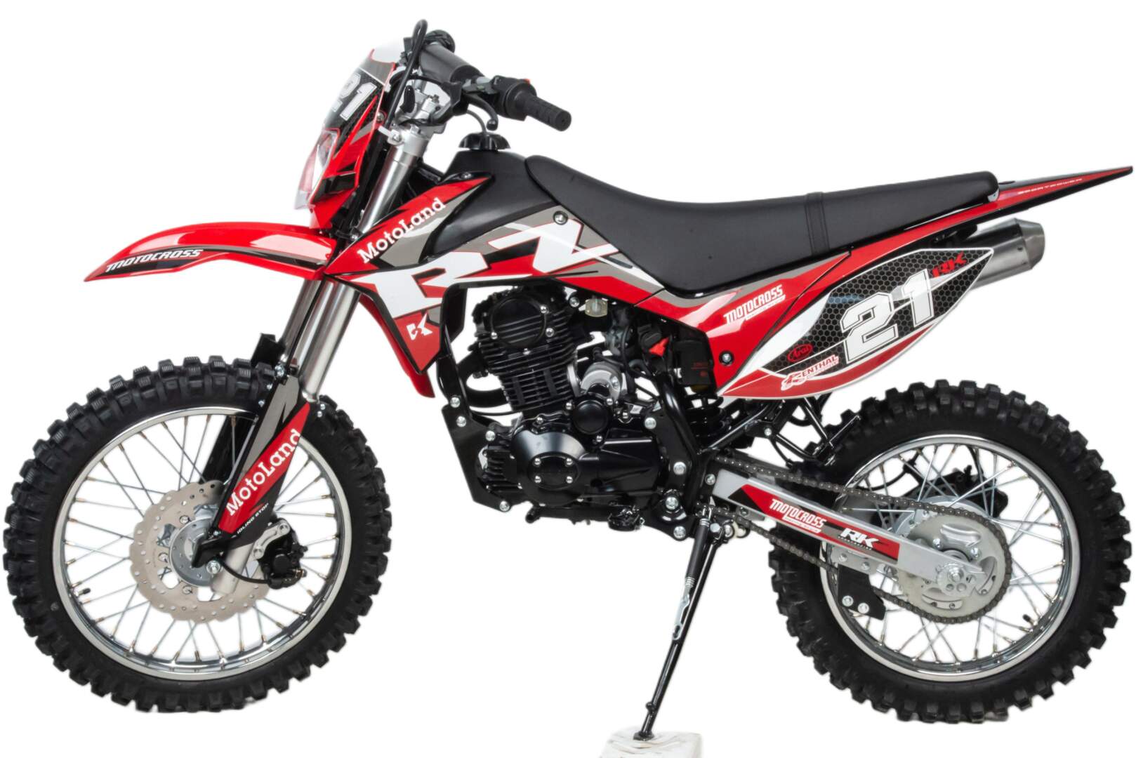 Мотоцикл Кросс Motoland RZ 200 (164FML) красный