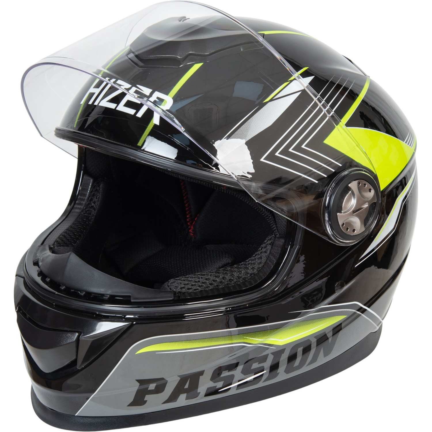 Шлем мото интеграл HIZER B565 №3 (S)  black/yellow