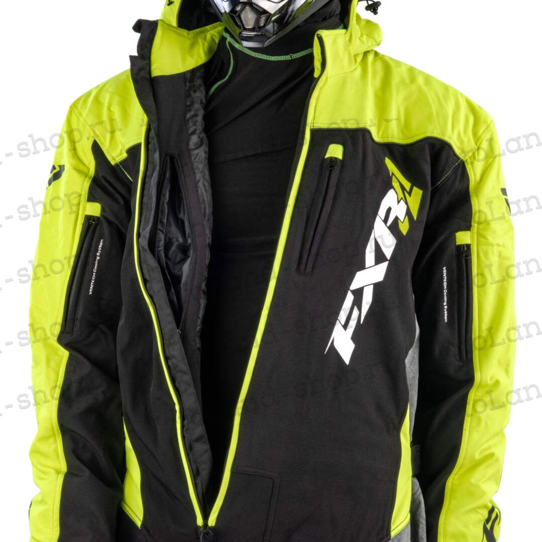 Комбинезон для снегохода FXR Maverick Lite №1 lemon-green (текстиль) (M)