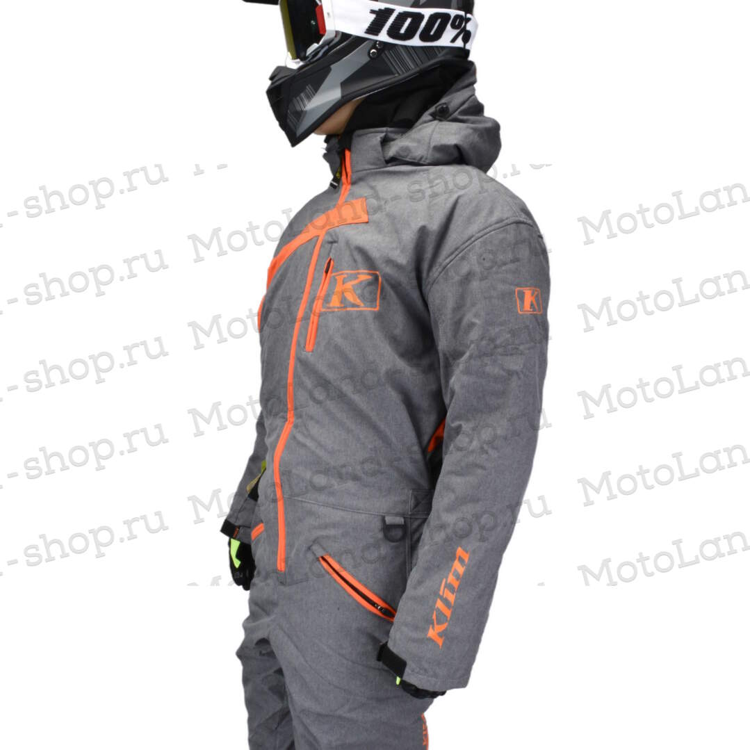 Комбинезон для снегохода KLIM RIPSA ONE-PIECE №2 gray-orange (текстиль) (M)