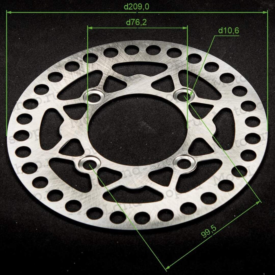 Диск тормозной задний XR125/TTR125 (4х100х76, D=210mm)