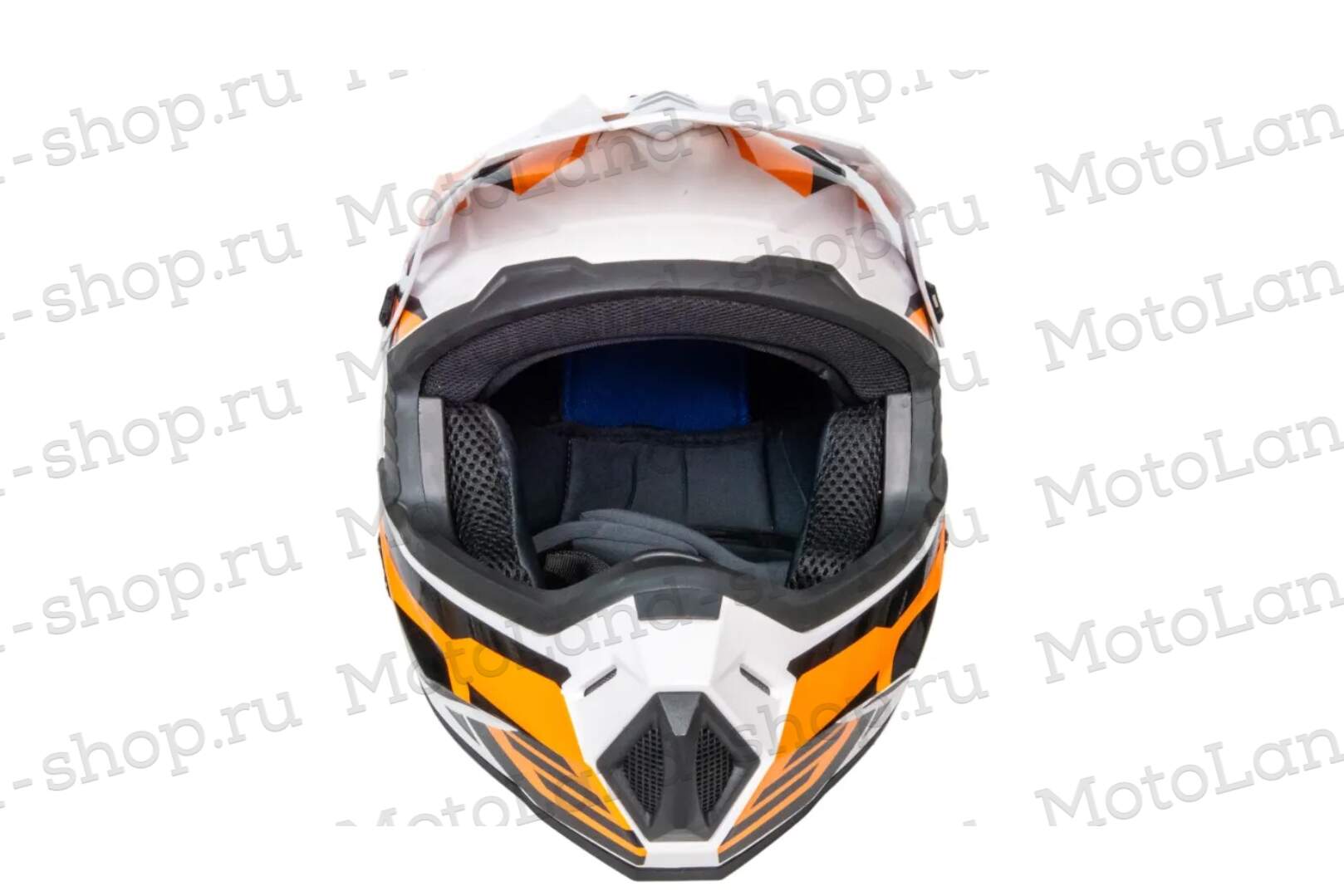 Шлем мото кроссовый HIZER J6801 №7 (L) neon yellow