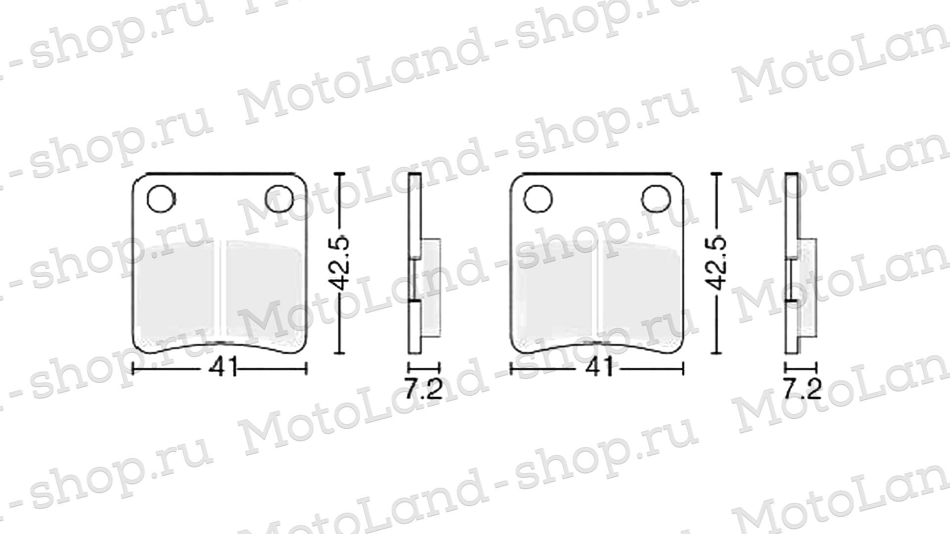 Колодки тормозные дисковые  №9 X-TECH (semi-metallic) полуметаллические
