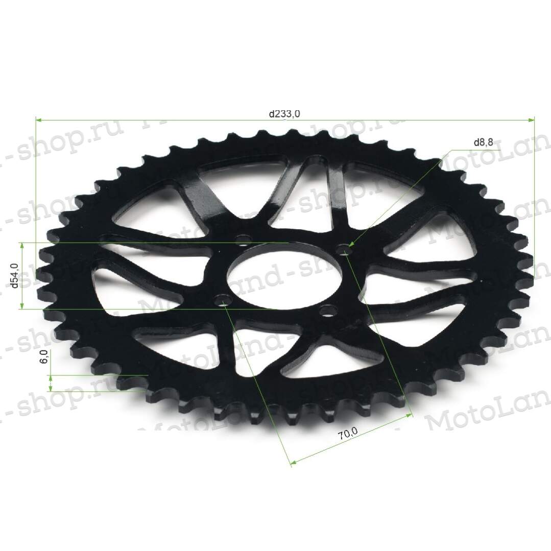 Венец, звезда ведомая (520-45) KAYO T2 4х70х54