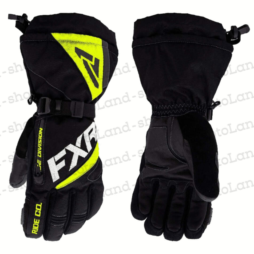 Перчатки для снегохода FXR Fuel №4 yellow-green (S) Перчатки для снегохода FXR Fuel №4 yellow-green (S)