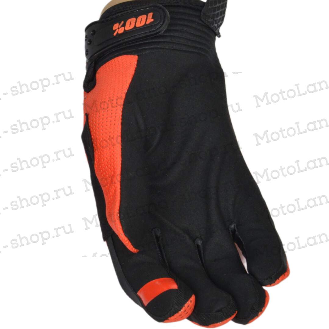 Перчатки мото 100% №10 red (L) мотокросс