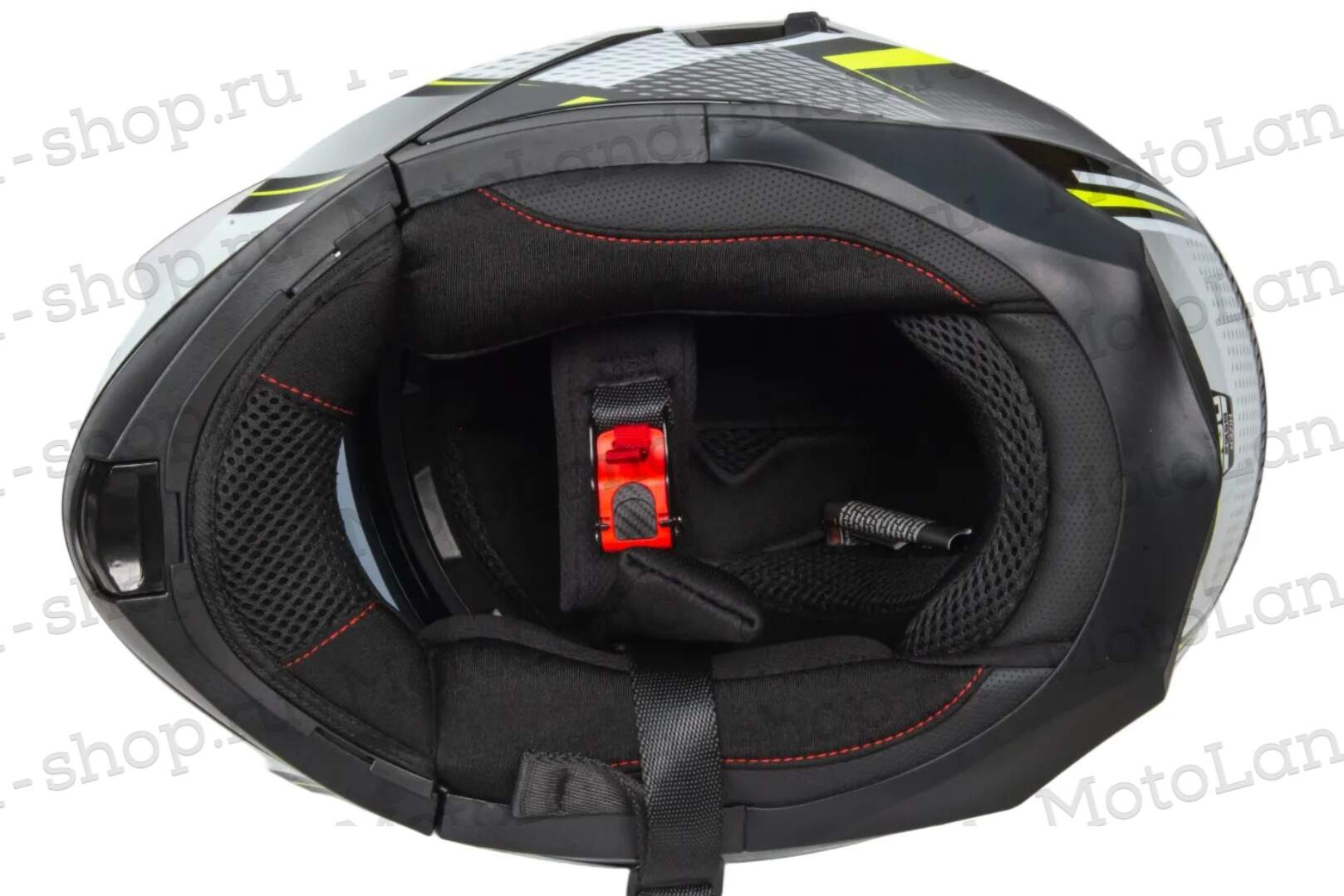 Шлем мото интеграл HIZER B5162 №3 (M)  black/lemon Шлем мото интеграл HIZER B5162 №3 (M)  black/lemon