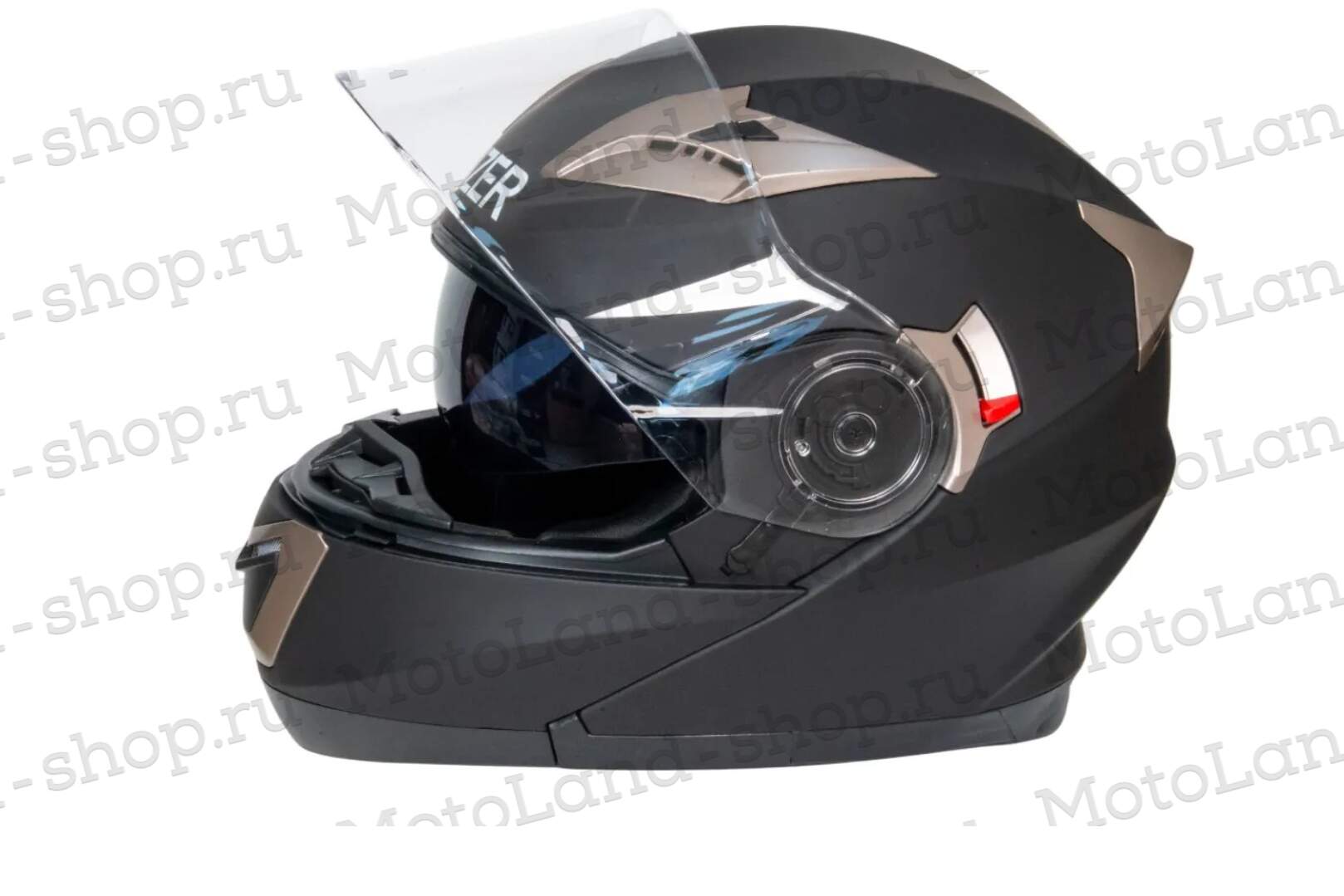 Шлем мото модуляр HIZER 625 №1 (L) matt black (2 визора)