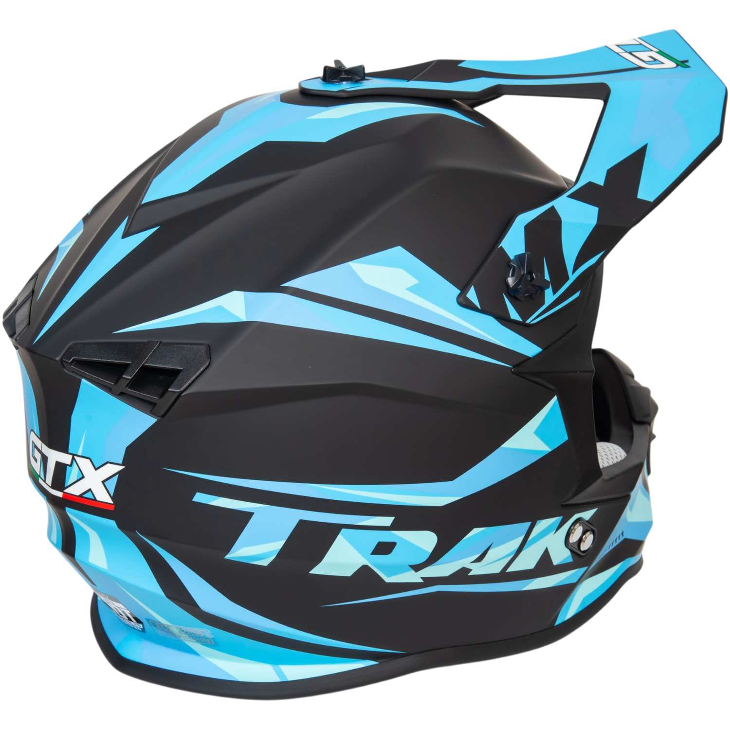 Шлем мото кроссовый GTX 633 №4 (XL) BLACK/BLUE