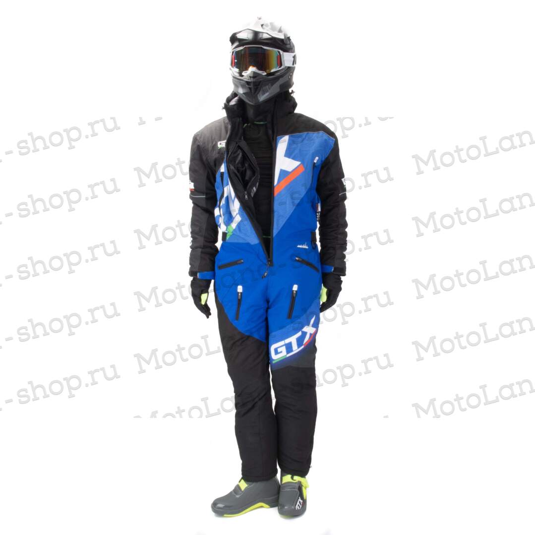 Комбинезон для снегохода GTX №1 black-blue (текстиль) (L) Комбинезон для снегохода GTX №1 black-blue (текстиль) (L)