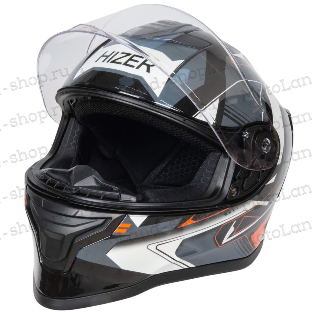 Шлем мото интеграл HIZER J5325 №3 (M) orange Шлем мото интеграл HIZER J5325 №3 (M) orange