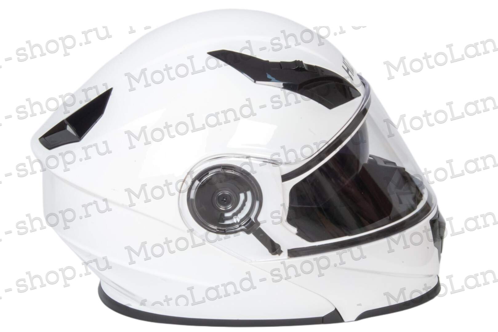 Шлем мото модуляр HIZER 627 (XL) white (2 визора)