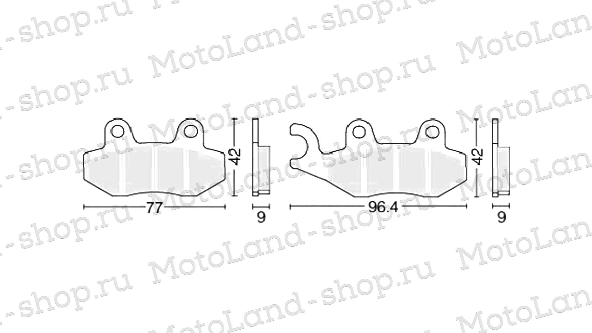 Колодки тормозные дисковые  №7 X-TECH (less-metallic) медь