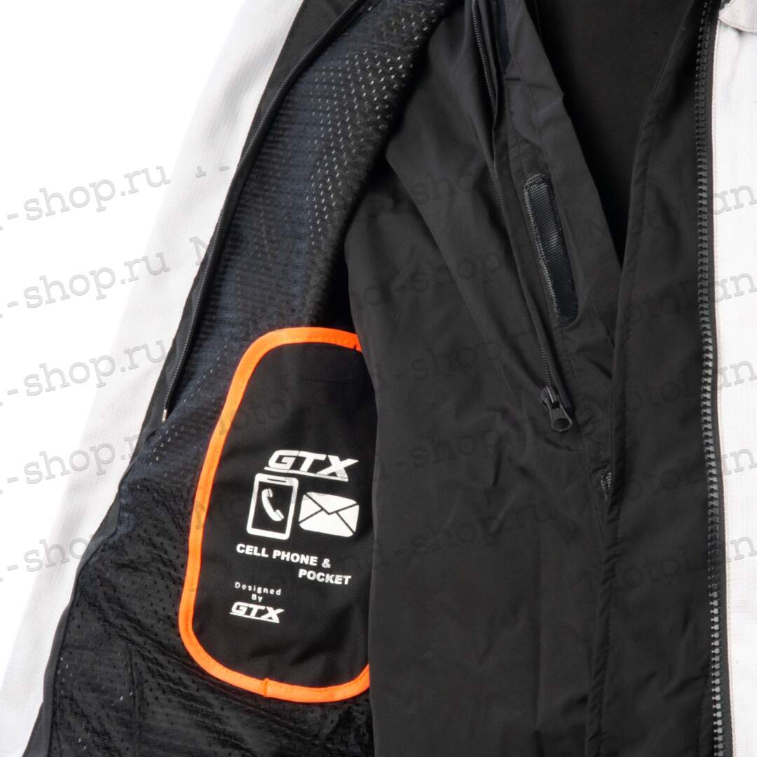 Куртка мотоциклетная (текстиль) GTX EJ-2405 LIGHT GREY (L)