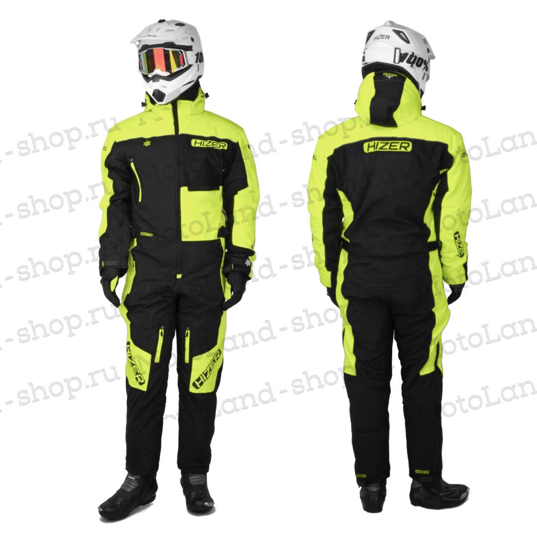 Комбинезон для снегохода HIZER №1 black-yellow (текстиль) (XXL) Комбинезон для снегохода HIZER №1 black-yellow (текстиль) (XXL)