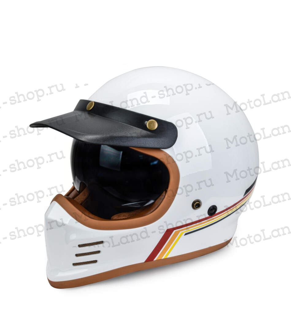 Шлем мото мотард HIZER 252 №1 (M) white Шлем мото мотард HIZER 252 №1 (M) white