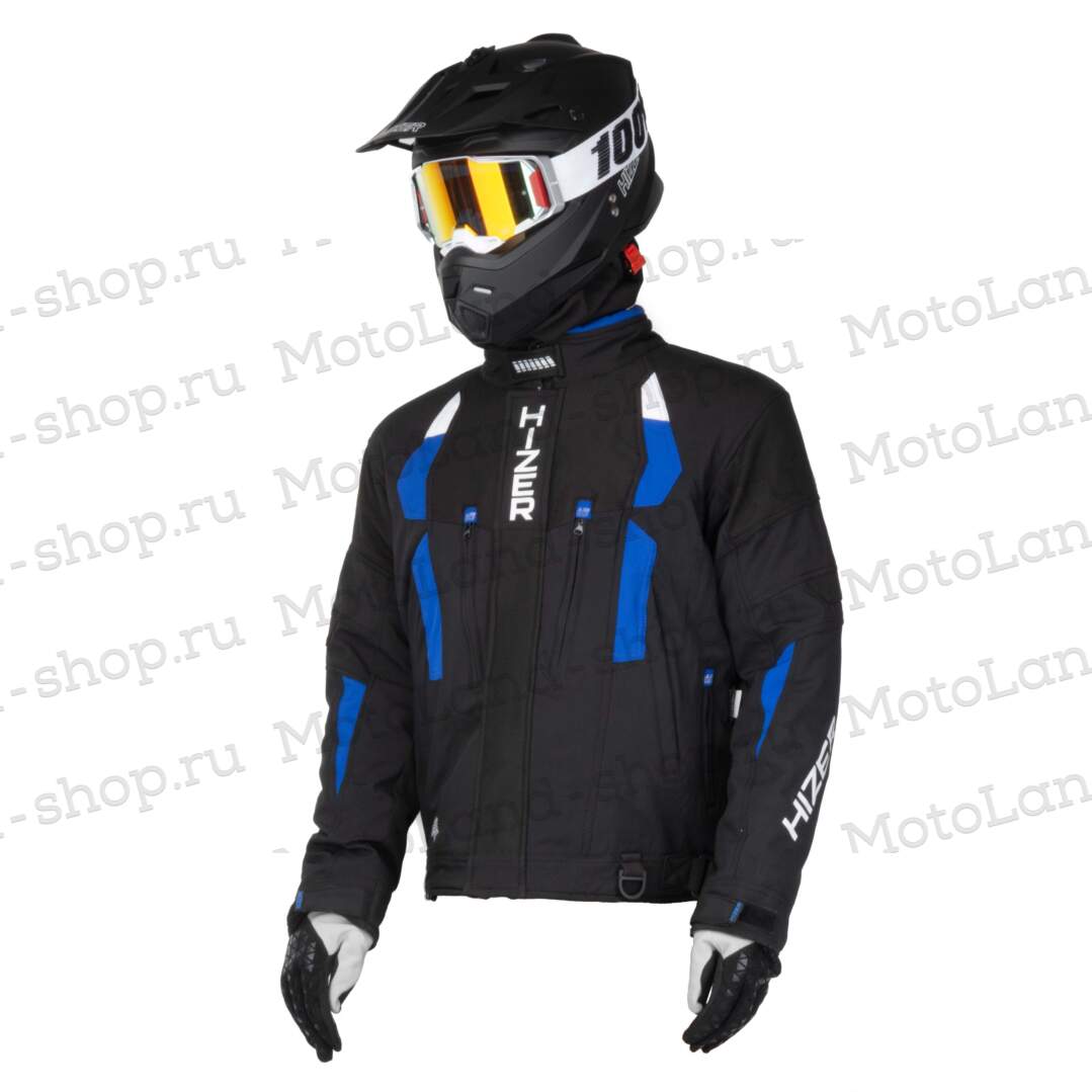 Куртка для снегохода HIZER №2 black-blue (текстиль) (S) Куртка для снегохода HIZER №2 black-blue (текстиль) (S)