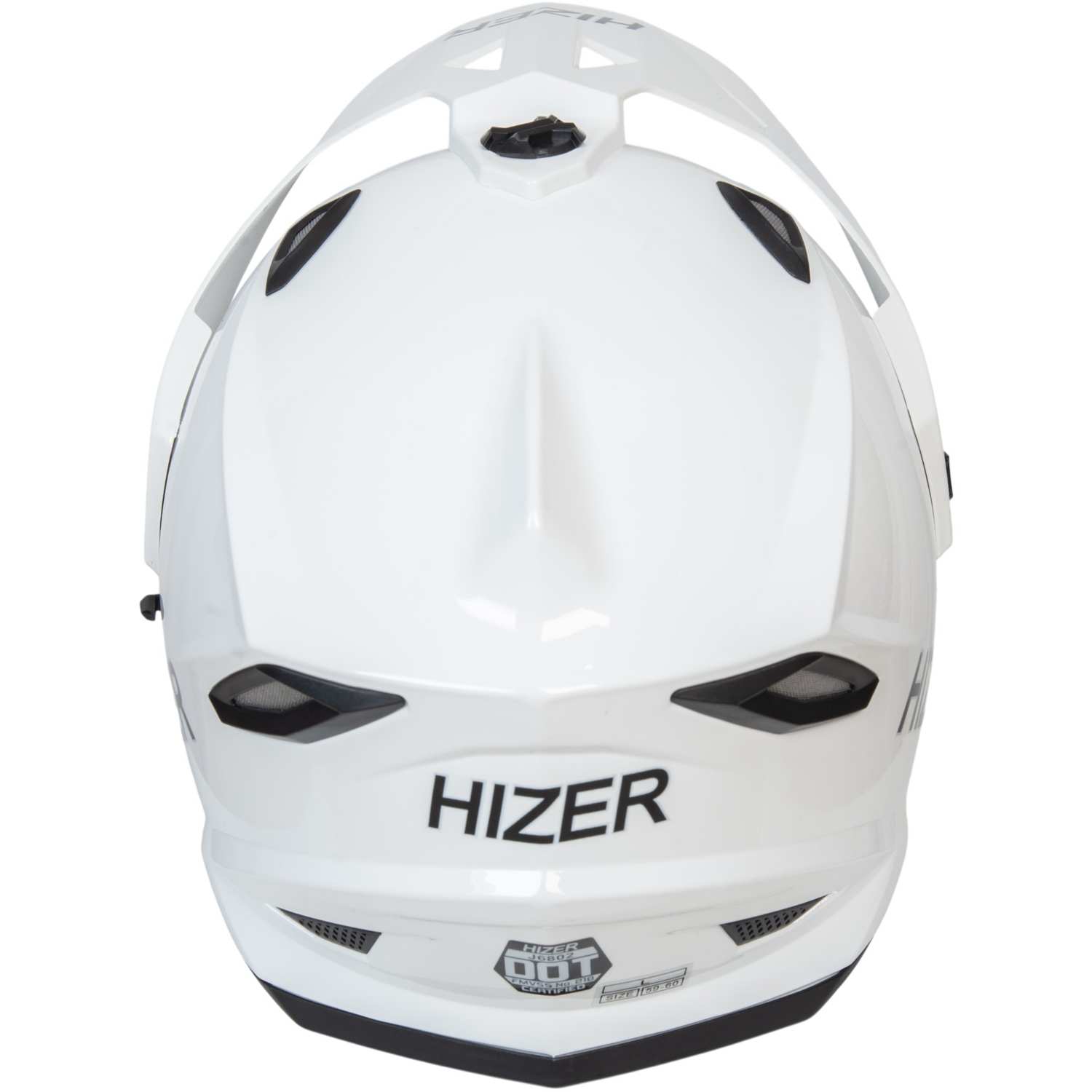 Шлем мото мотард HIZER J6802 №2 (M) white (2 визора)