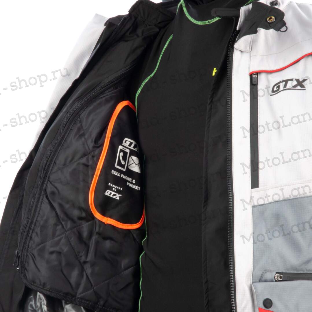 Куртка мотоциклетная (текстиль) GTX EJ-2405 LIGHT GREY (XXL) Куртка мотоциклетная (текстиль) GTX EJ-2405 LIGHT GREY (XXL)