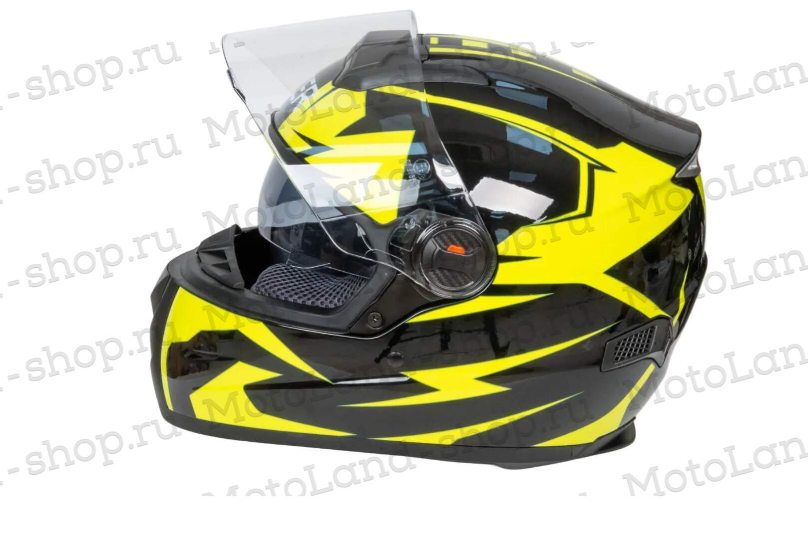 Шлем мото интеграл HIZER B561 №1 (XL)  black/yellow Шлем мото интеграл HIZER B561 №1 (XL)  black/yellow