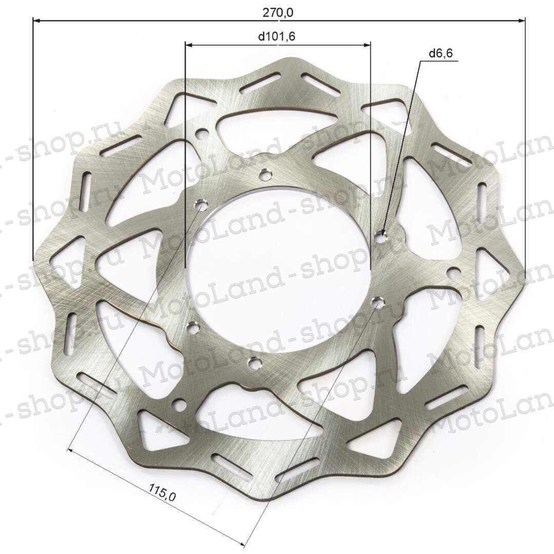Диск тормозной передний  ТТ250  270мм