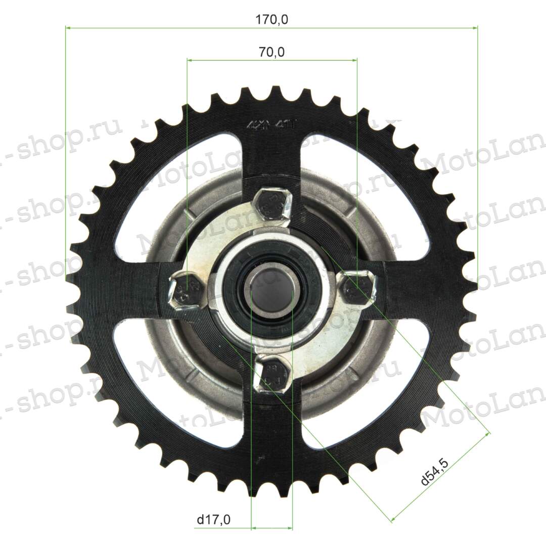 Звезда задняя в сборе (420-41)  Дельта