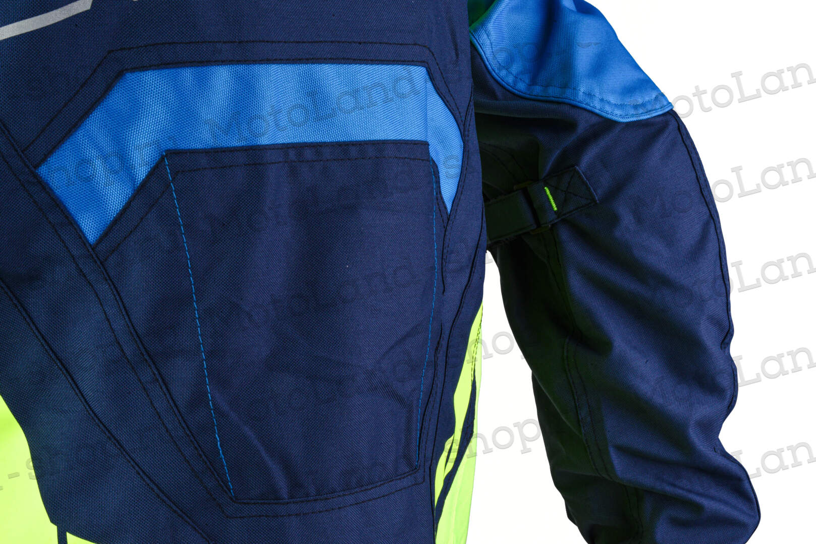 Куртка мото UFO №9 lemon-green (текстиль) (S)