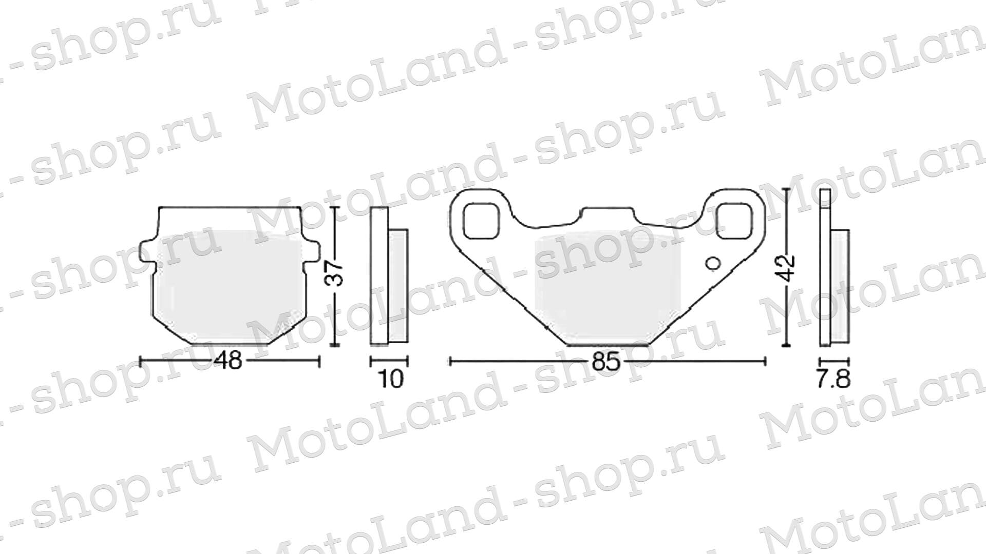 Колодки тормозные дисковые №11 X-TECH (less-metallic) медь