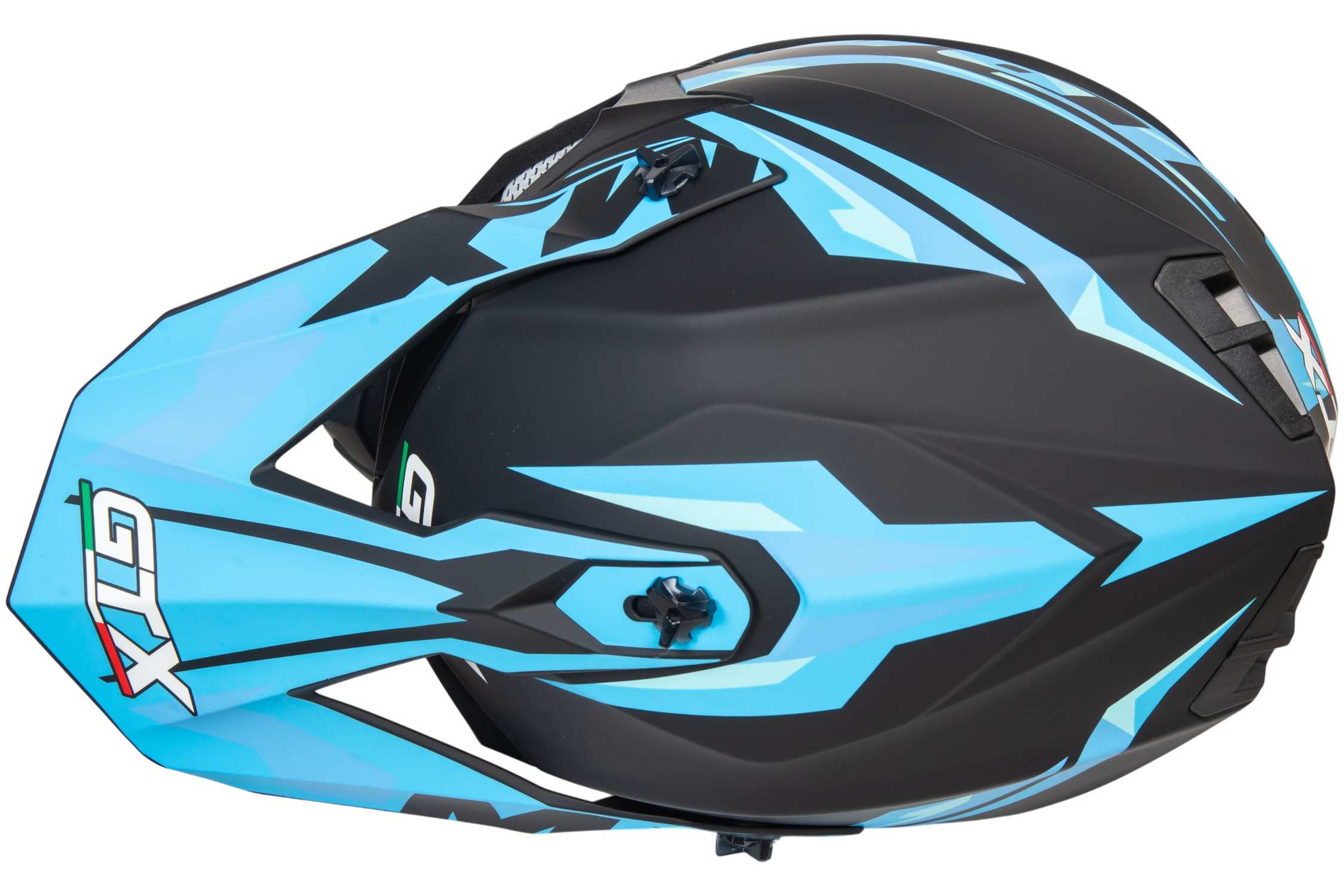 Шлем мото кроссовый GTX 633 №4 (XL) BLACK/BLUE