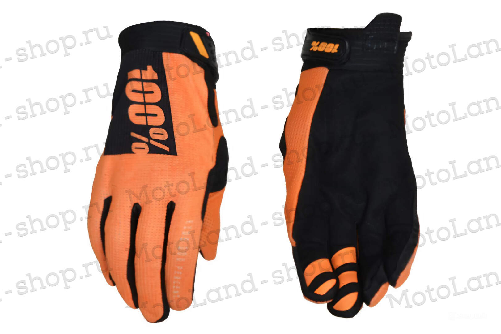 Перчатки мото 100% №3 orange/white/black (XL) мотокросс