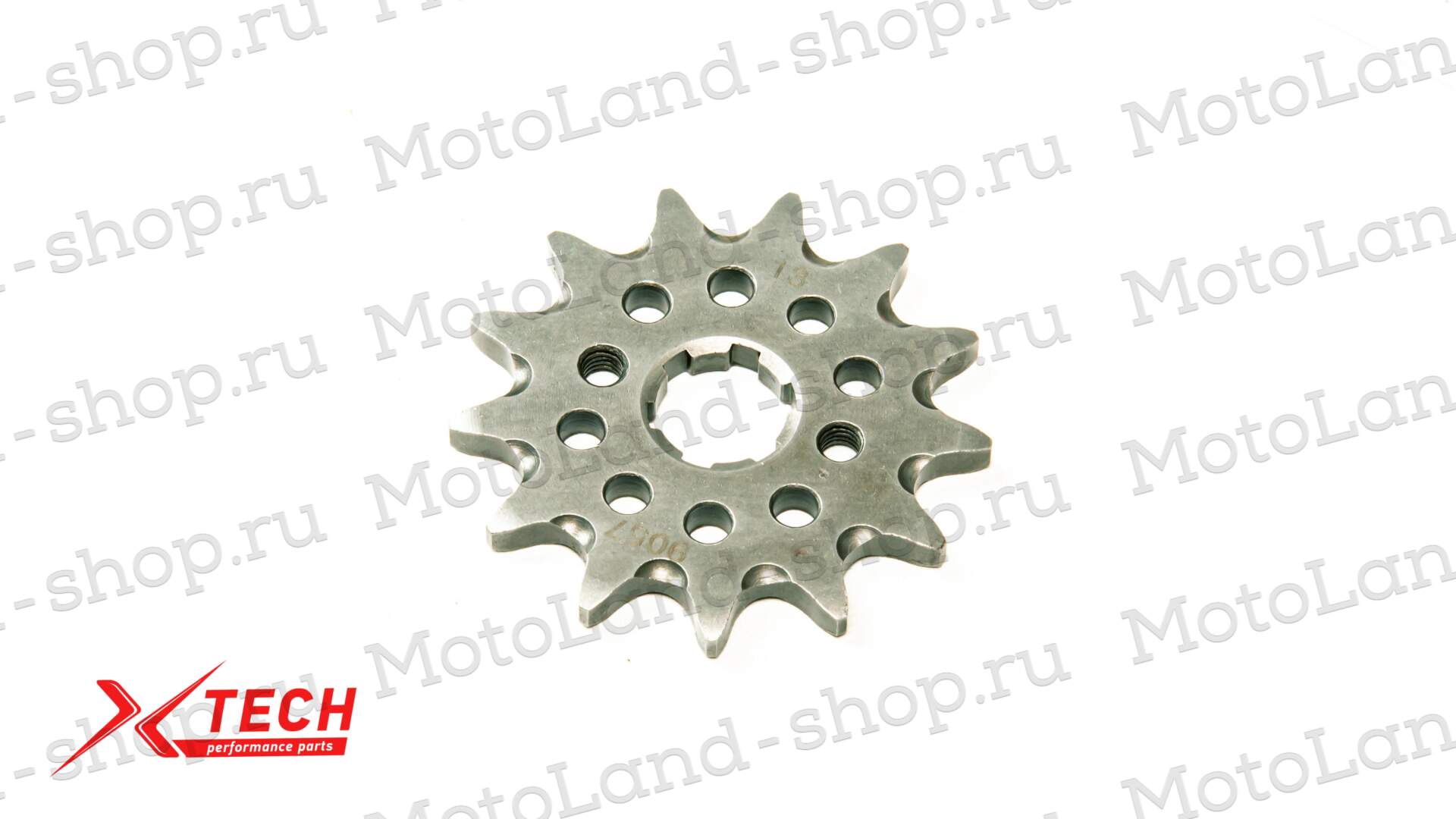 Звезда ведущая (520-13) 20мм X-TECH сталь 20CrMnTi, с самоочисткой (внутр. 6 зуб.)