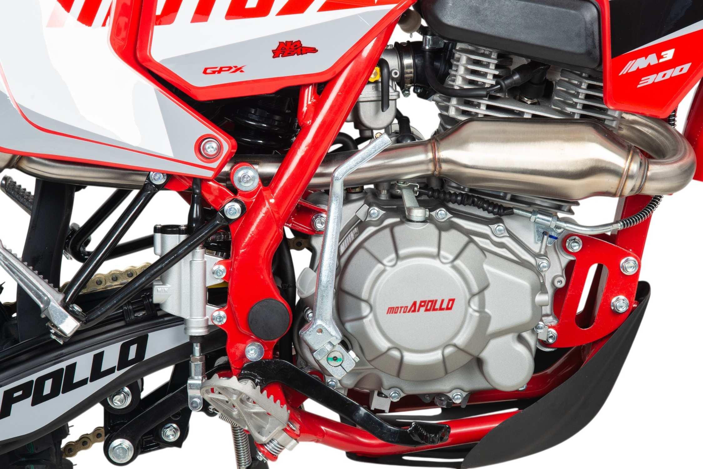 Мотоцикл Кросс Moto Apollo M3 300 (175FMM) красный 2026