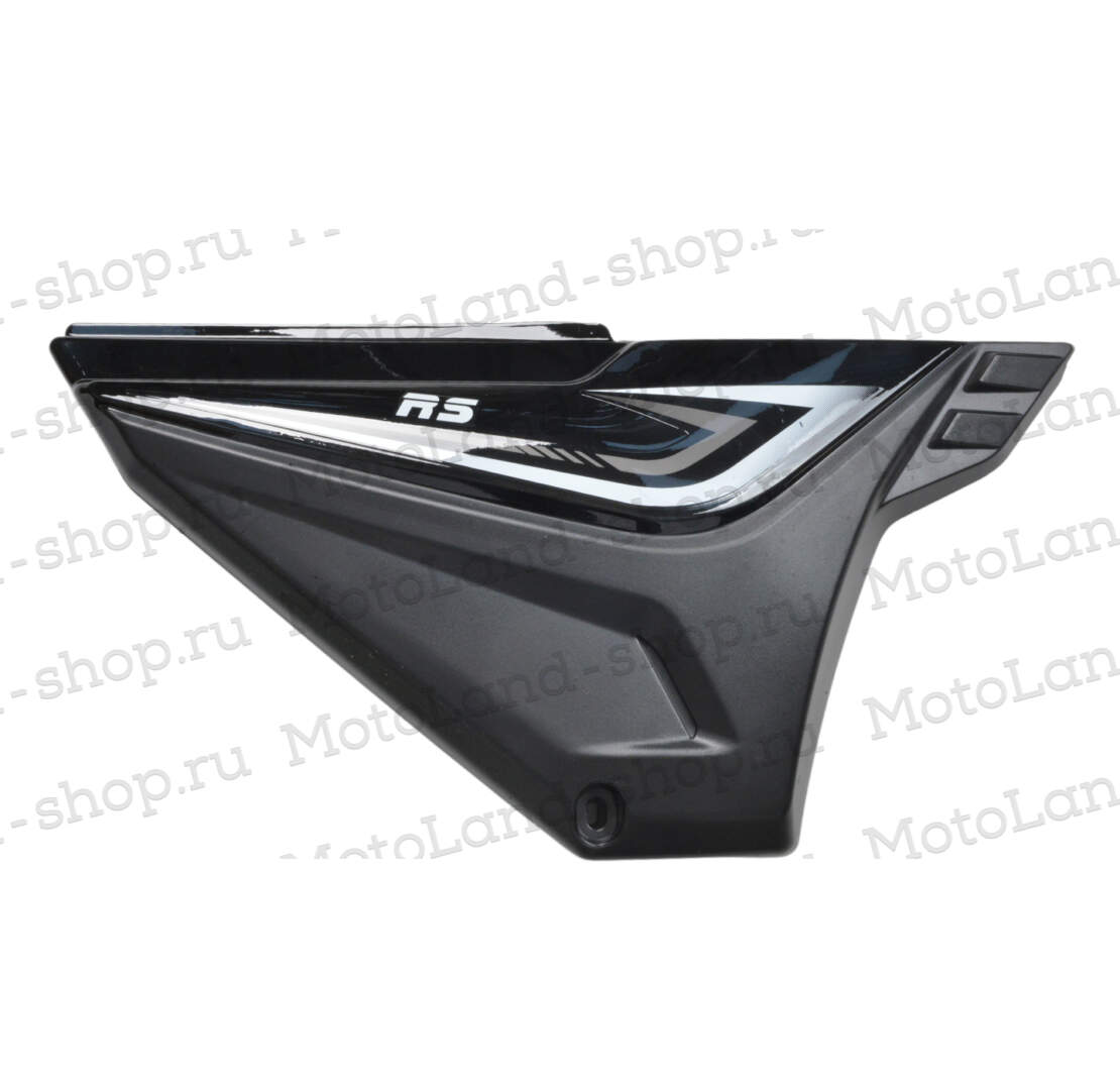 Крышка боковая левая (облицовка) Альфа RS 11 черная