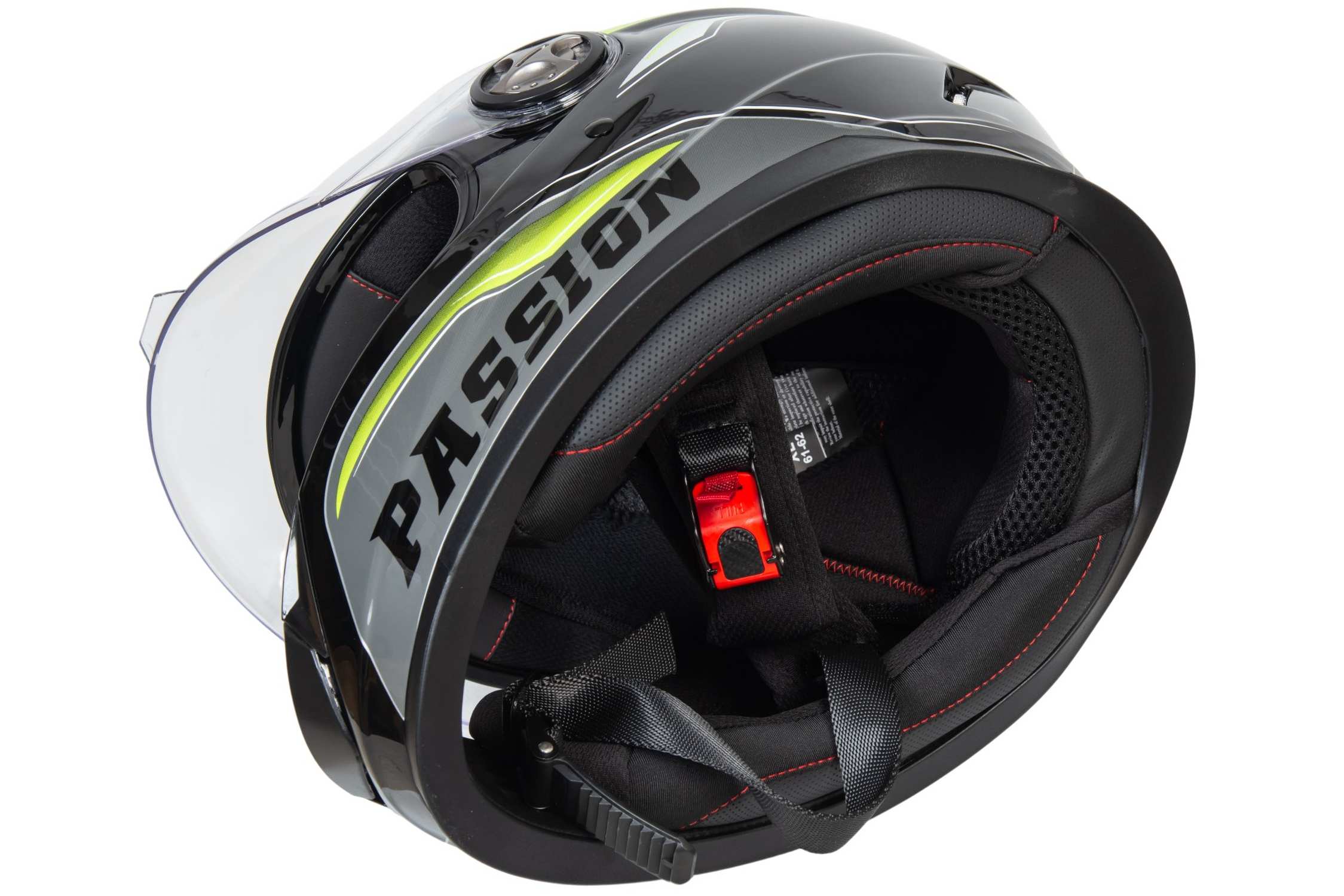 Шлем мото интеграл HIZER B565 №3 (S)  black/yellow