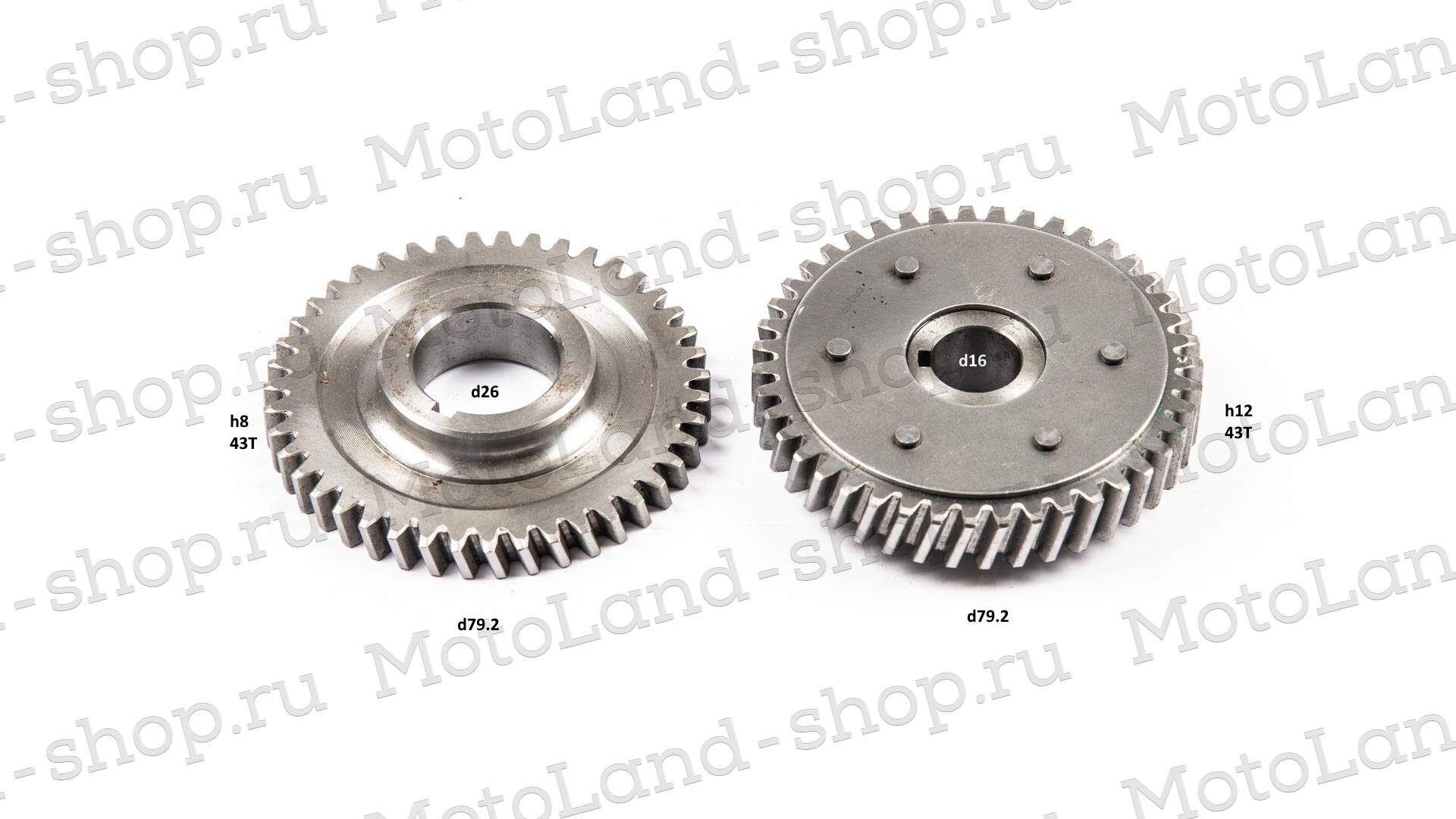 Шестерни балансирного вала CG150-200 CBB200  (компл 2шт)