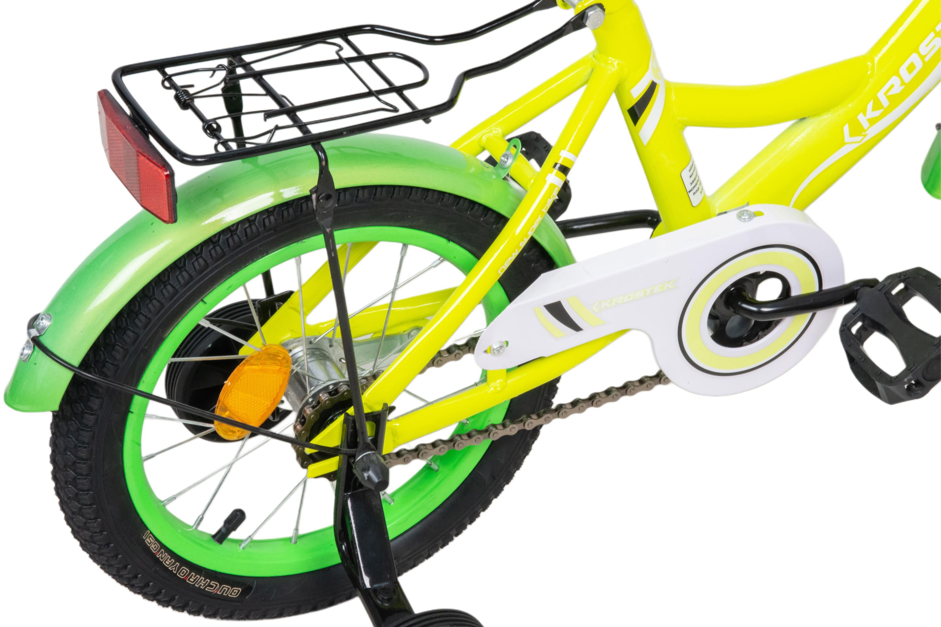 Велосипед 14" KROSTEK WAKE (желтый)