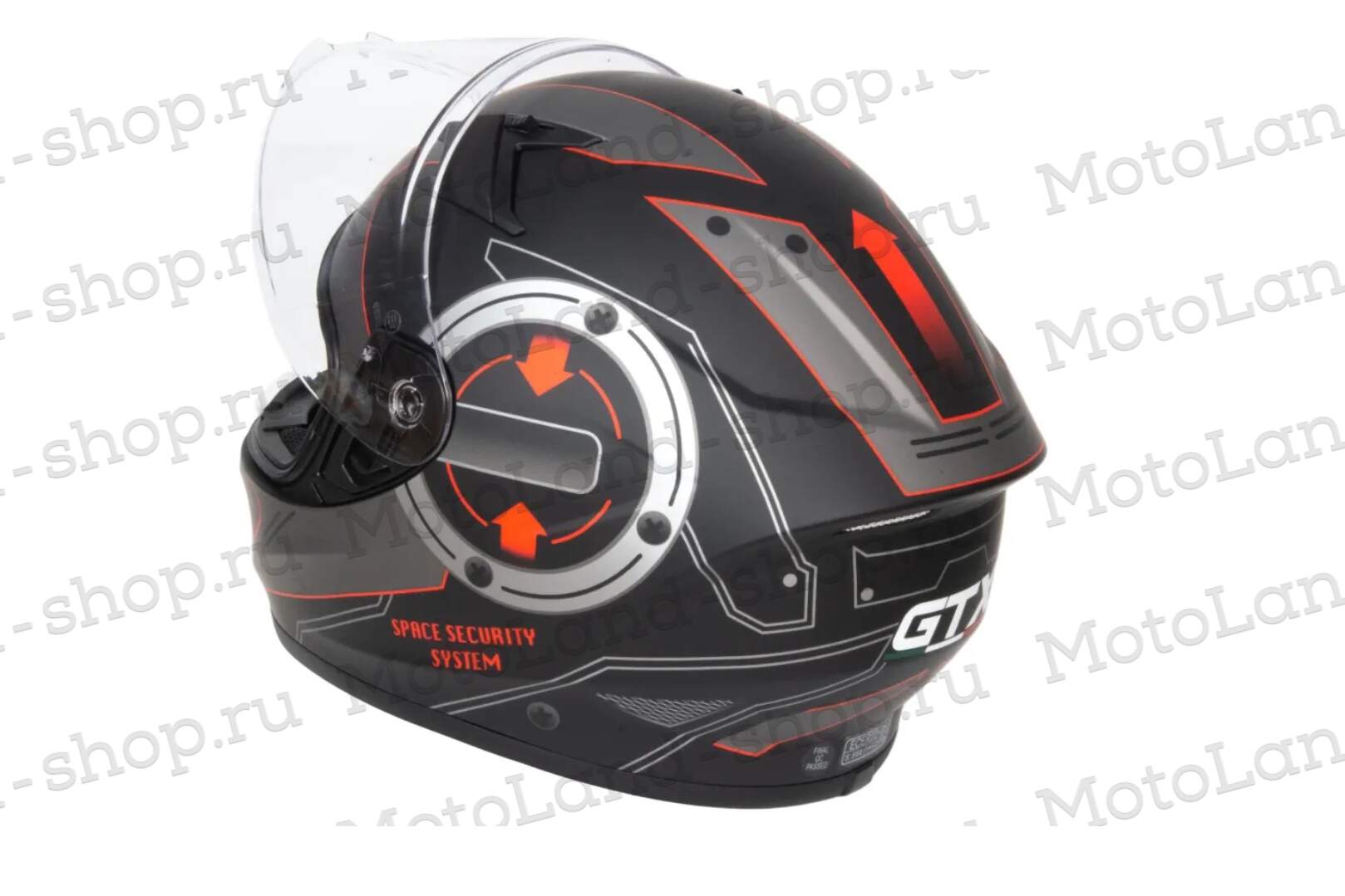 Шлем мото интеграл GTX 578 №5 (XL) BLACK/GRAY/RED