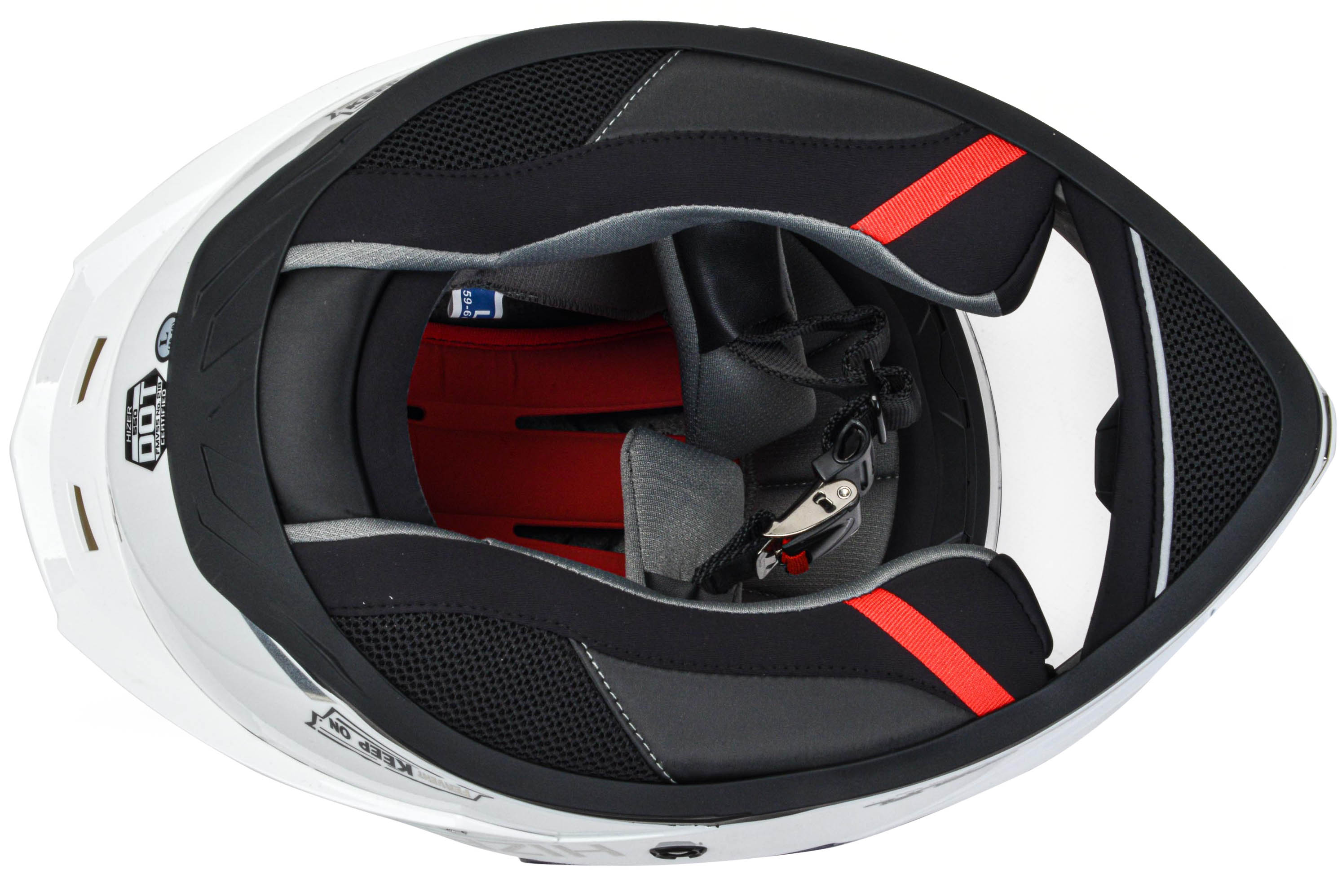 Шлем мото интеграл HIZER 550 №4 (XL) white