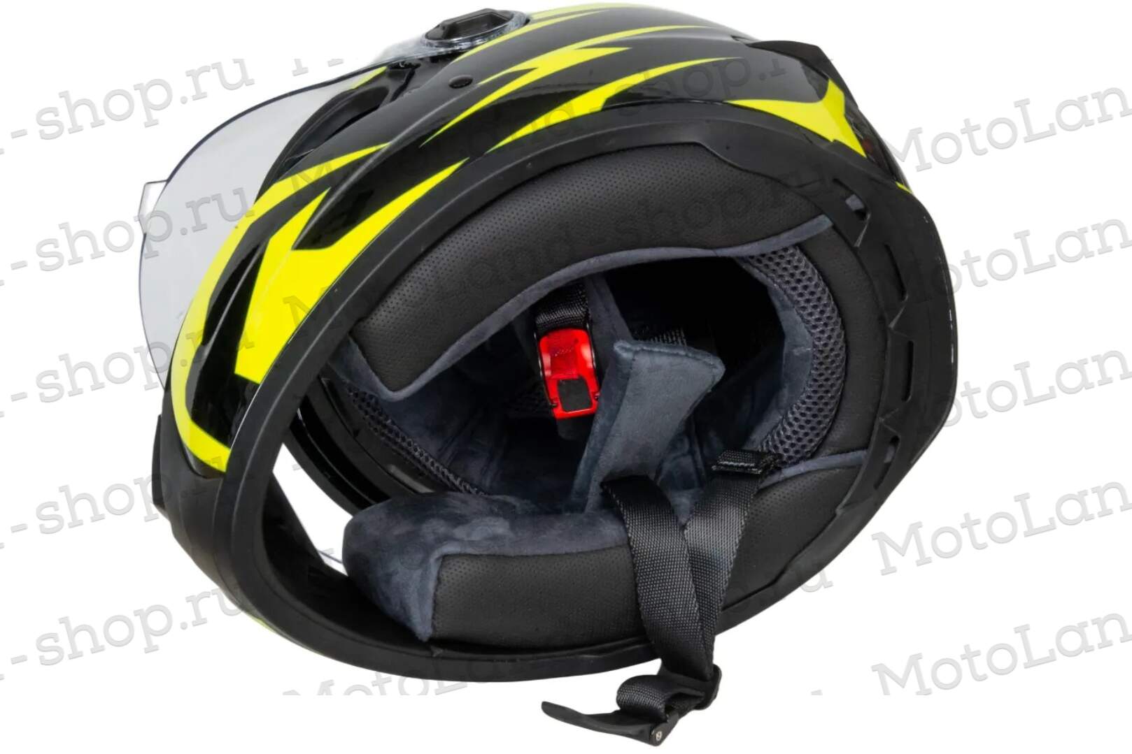 Шлем мото интеграл HIZER B561 №1 (XL)  black/yellow Шлем мото интеграл HIZER B561 №1 (XL)  black/yellow