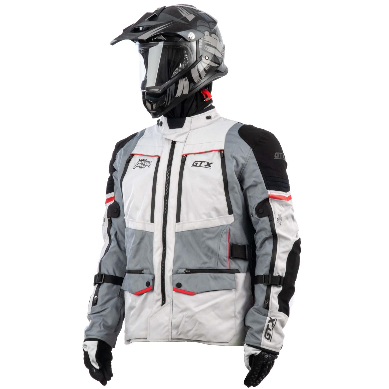 Куртка мотоциклетная (текстиль) GTX EJ-2405 LIGHT GREY (XXL) Куртка мотоциклетная (текстиль) GTX EJ-2405 LIGHT GREY (XXL)