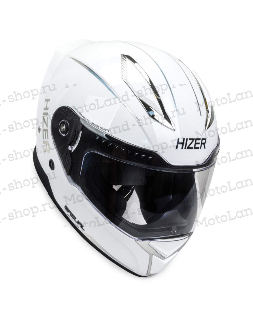 Шлем мото интеграл HIZER 550 №4 (XL) white Шлем мото интеграл HIZER 550 №4 (XL) white