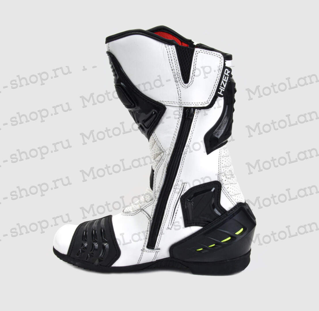 Мотоботы HIZER AT-6002 b/w/neon-green (р. 41)