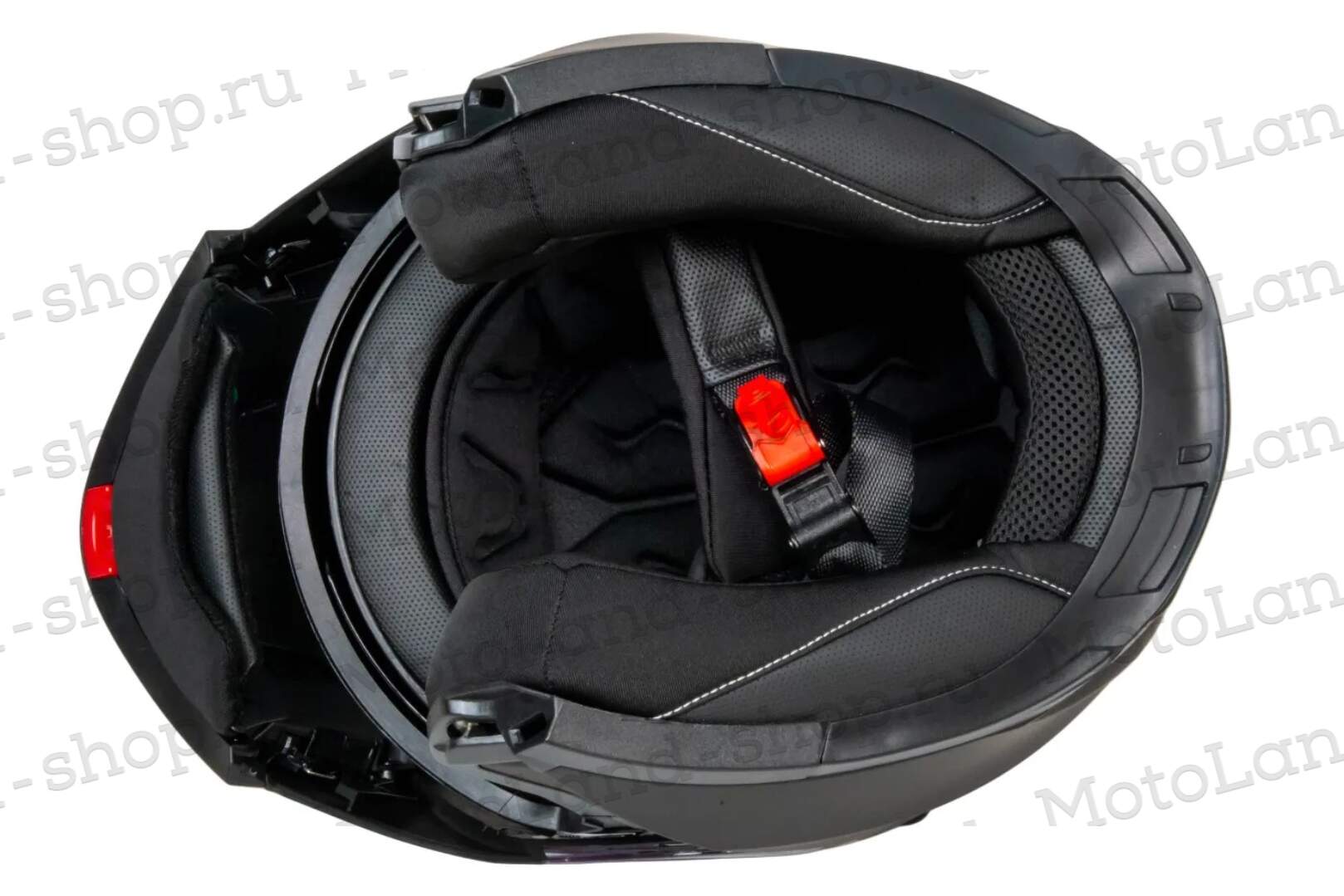 Шлем мото модуляр HIZER 625 №1 (L) matt black (2 визора)