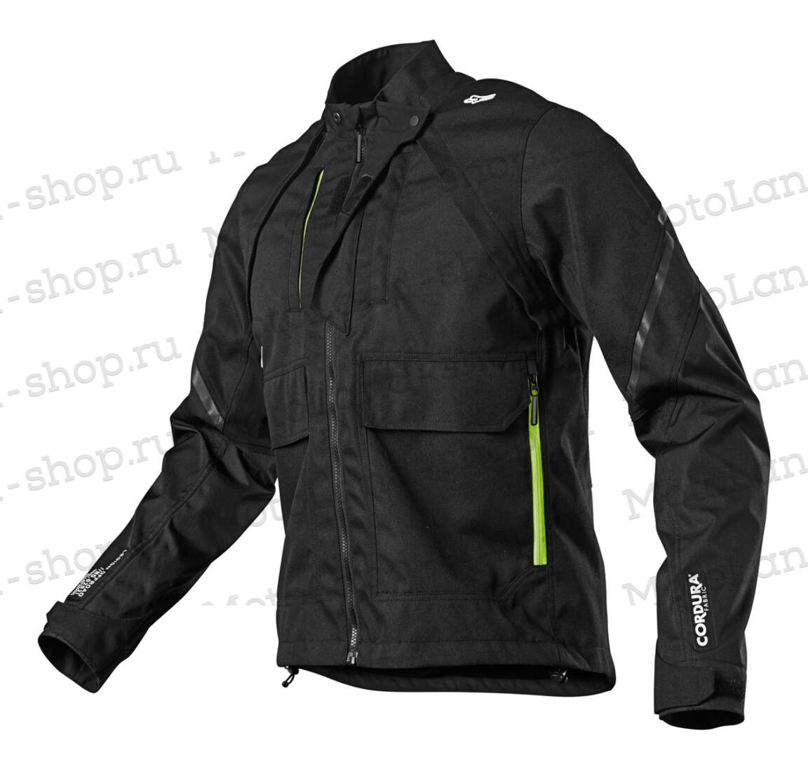 Куртка мото FOX №5 black (текстиль) (L)