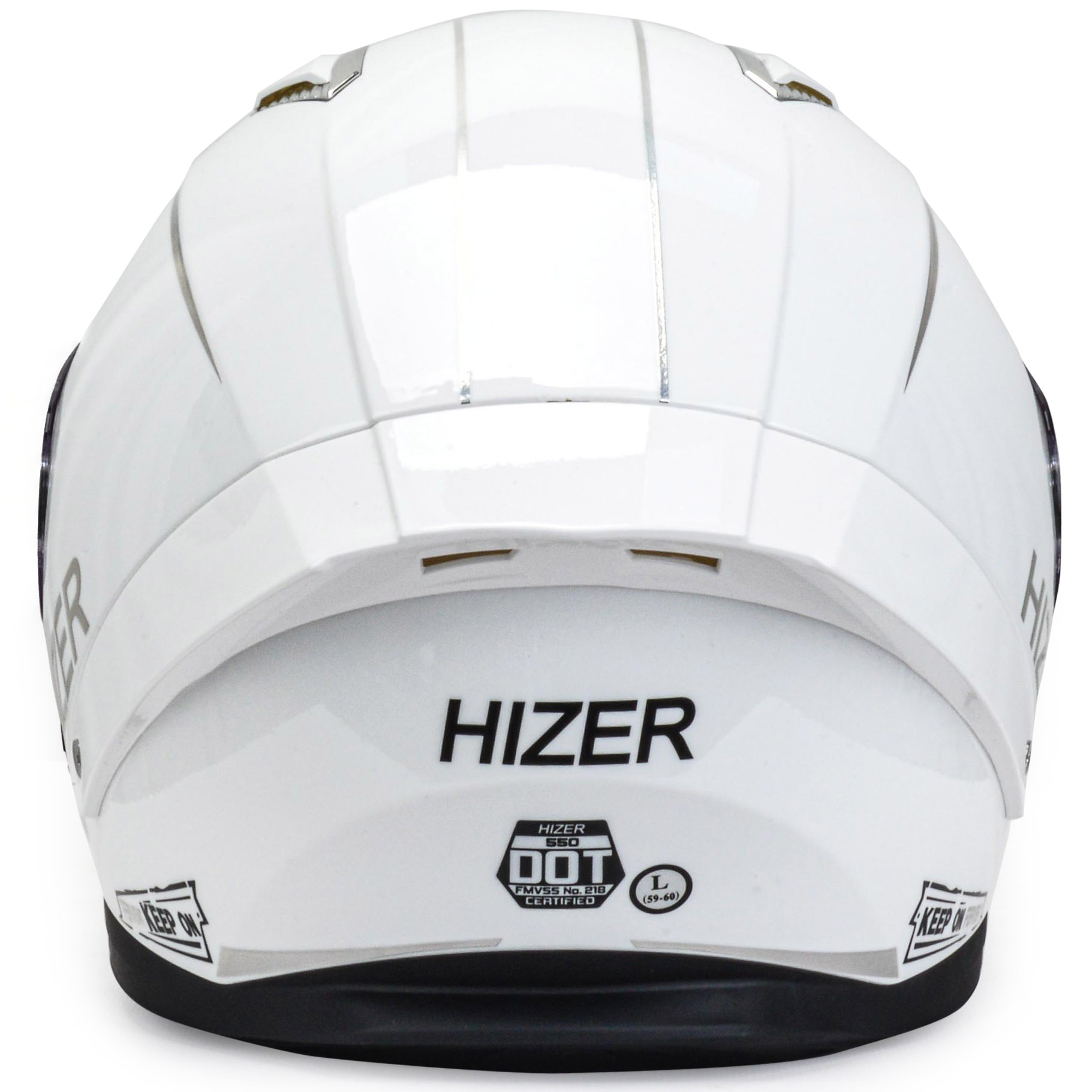 Шлем мото интеграл HIZER 550 №4 (M) white