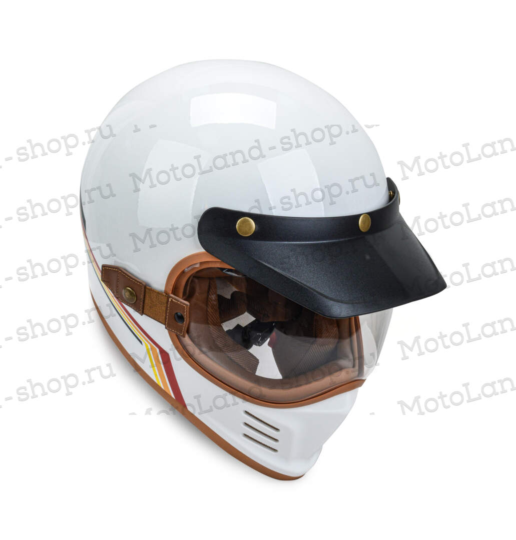 Шлем мото мотард HIZER 252 №1 (M) white Шлем мото мотард HIZER 252 №1 (M) white