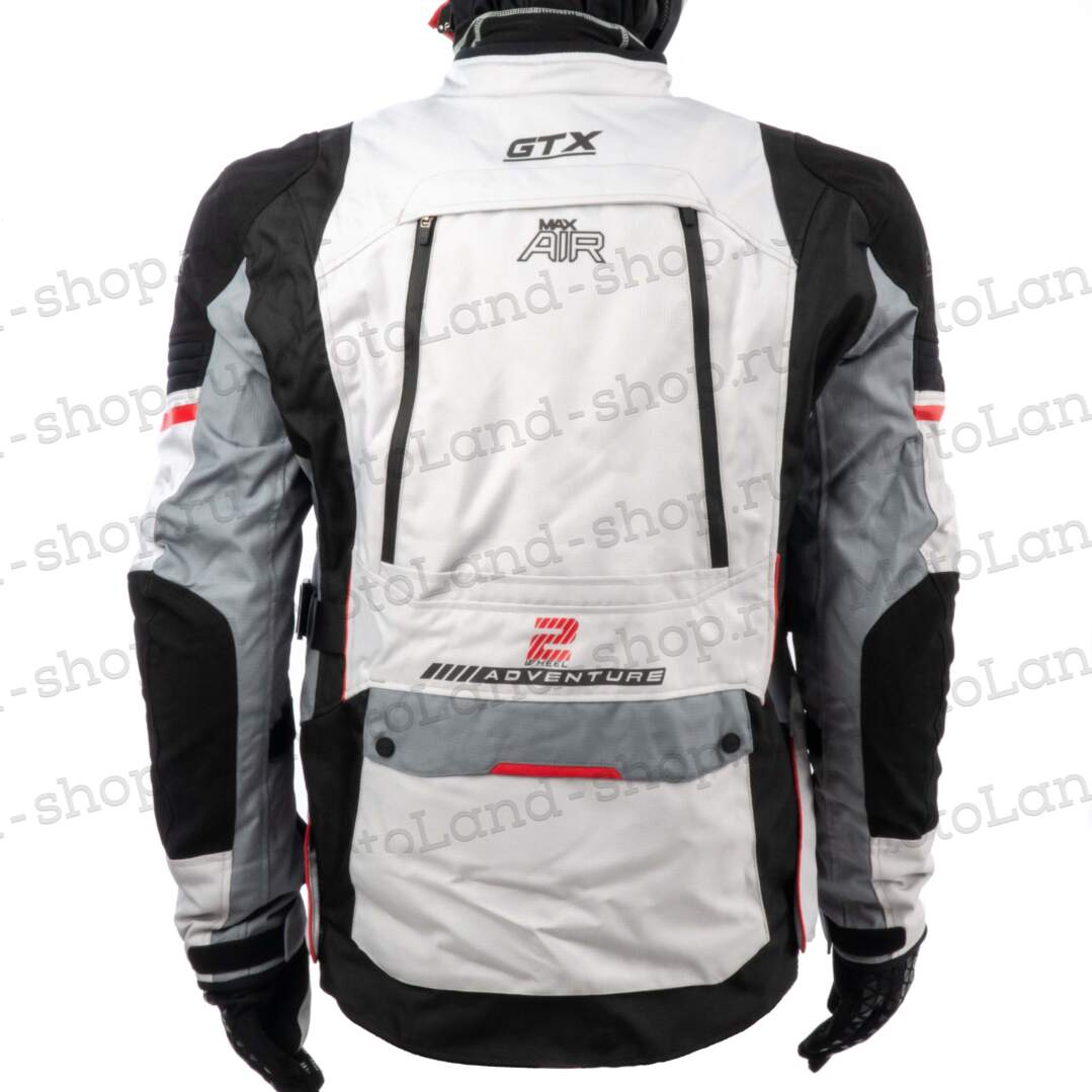 Куртка мотоциклетная (текстиль) GTX EJ-2405 LIGHT GREY (XL)