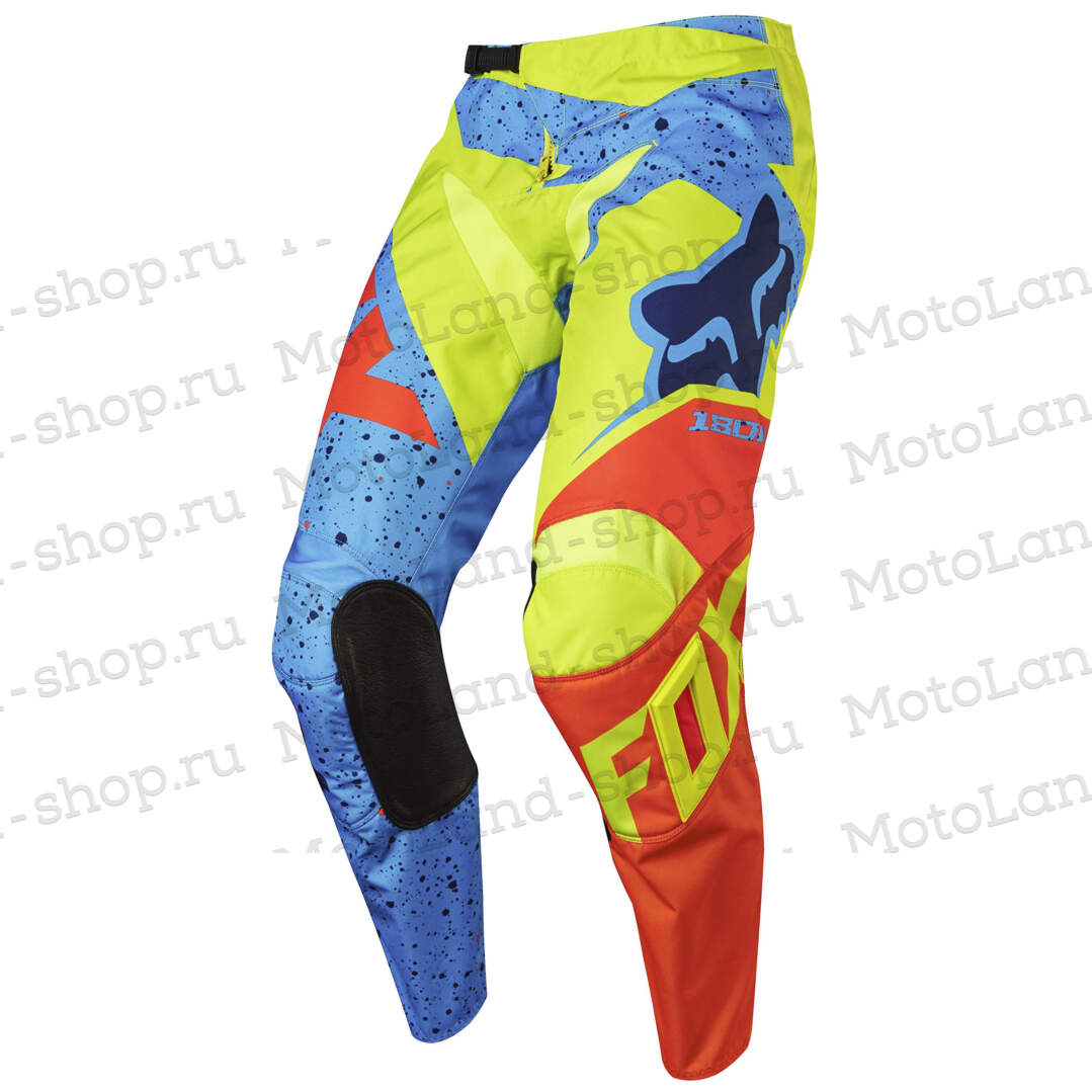 Штаны для мотокросса (детские) FOX №2 / Blue/Neon-Green (рост 130 см)