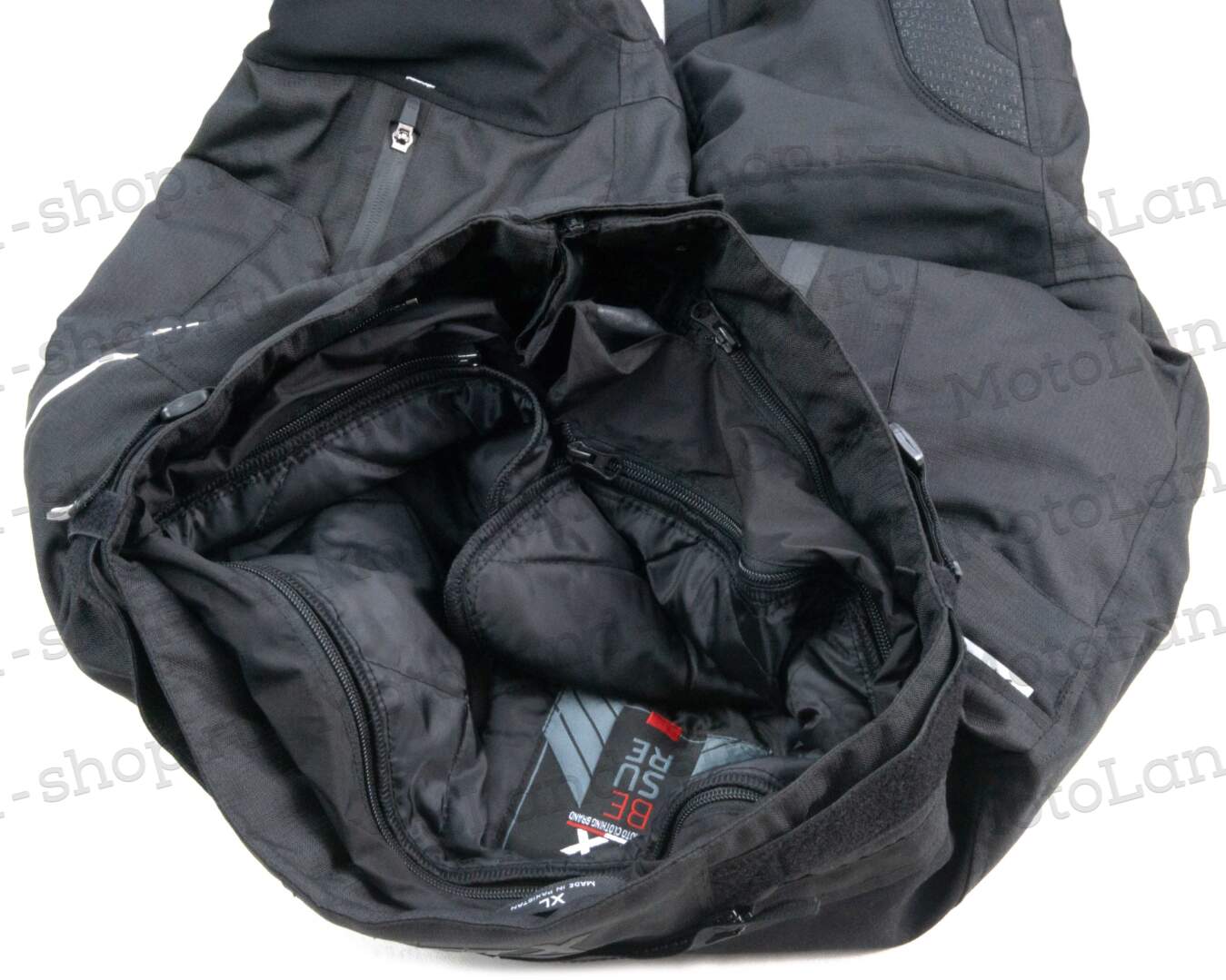 Штаны мотоциклетные (текстиль) GTX EJ-3001 BLACK (L)